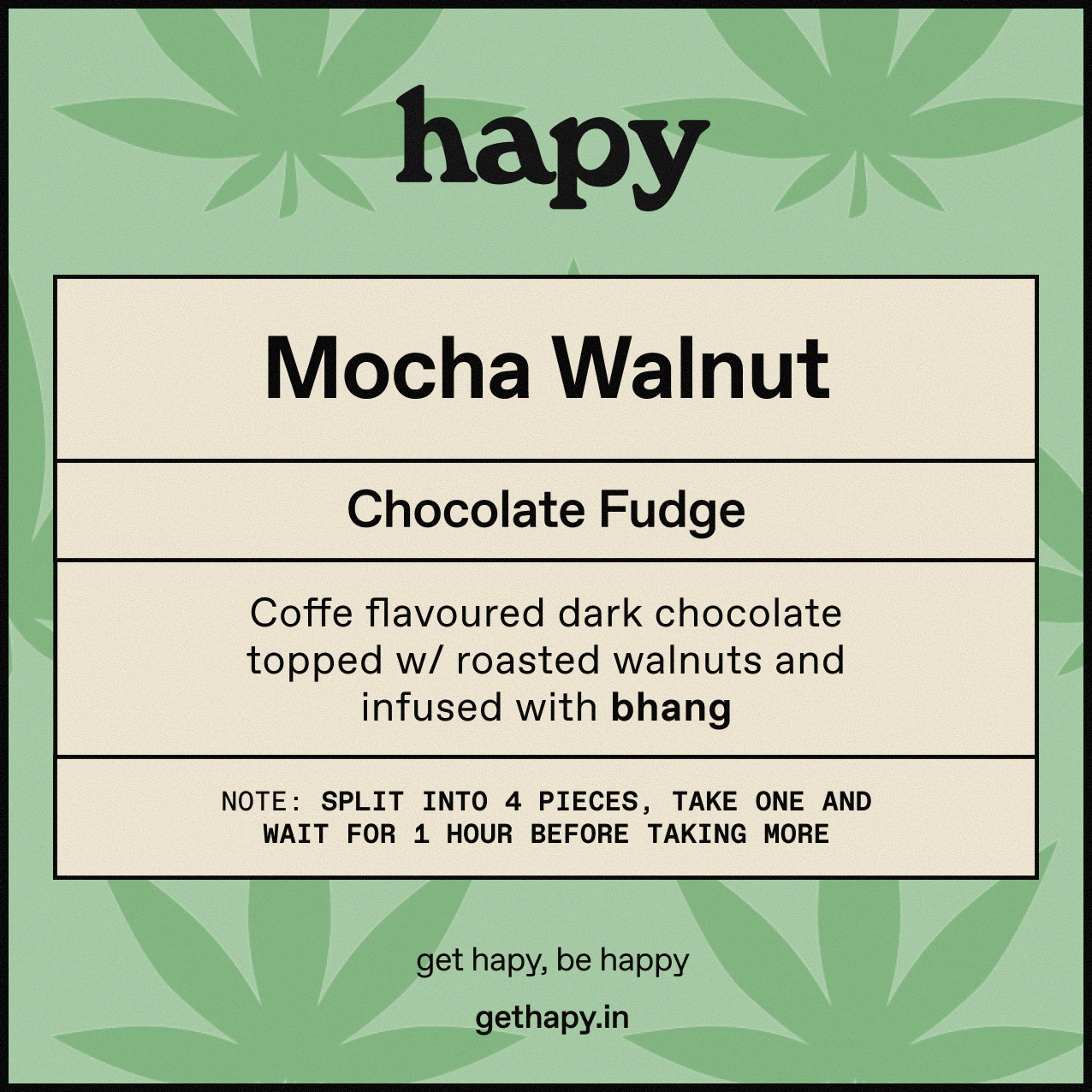 Mocha Walnut Chocolate Fudge Hapy
