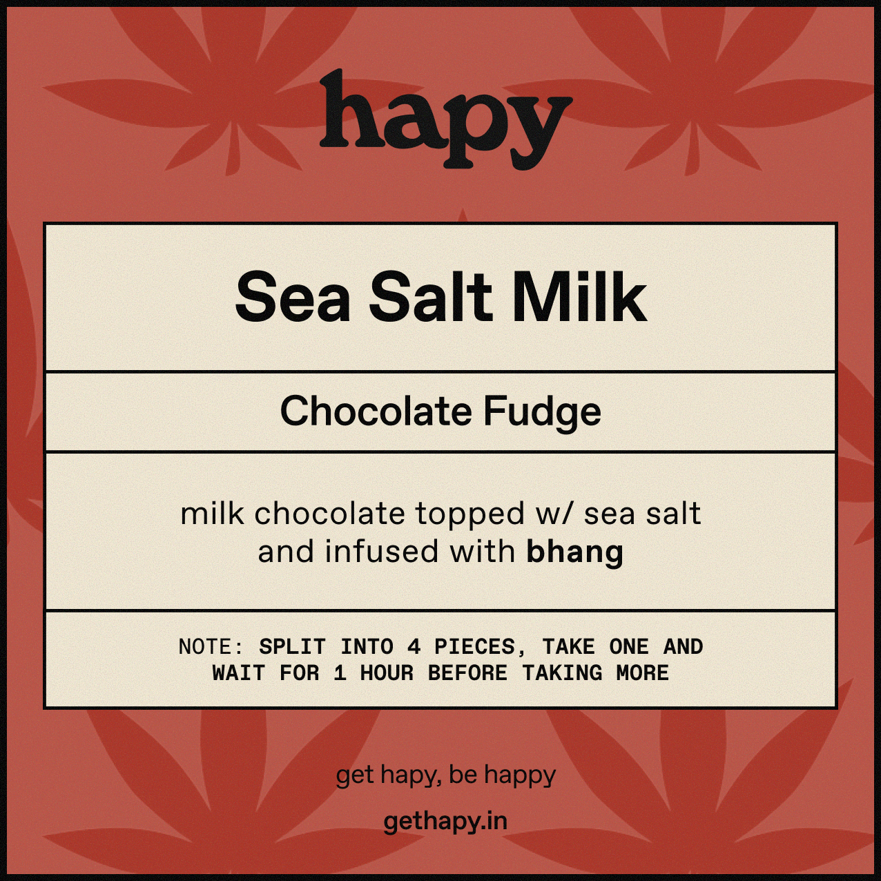 Sea Salt Milk Chocolate Fudge Hapy